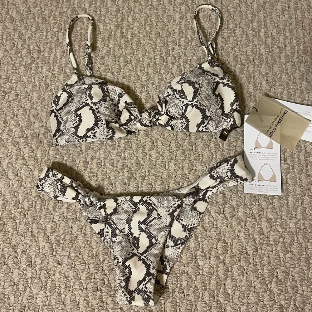 VIX PAULAHERMANNY Snake Swim Suit XS Set